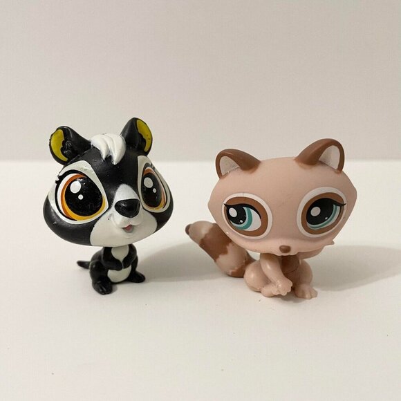 LPS Littlest Pet Shop Lot of 4 Squirrel Chinchilla Raccoon Albany Perth Chipmunk - Picture 12 of 16